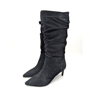Dune London Slouch Pointed Toe Heel Boots Women's Black Size US11 EU41